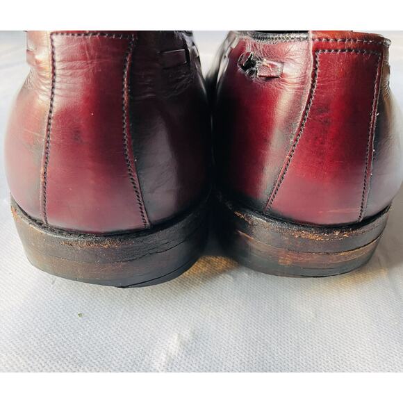 Allen Edmonds Saratoga Loafers Mens 12 C Mahogany Shell Cordovan Leather USA main image 4